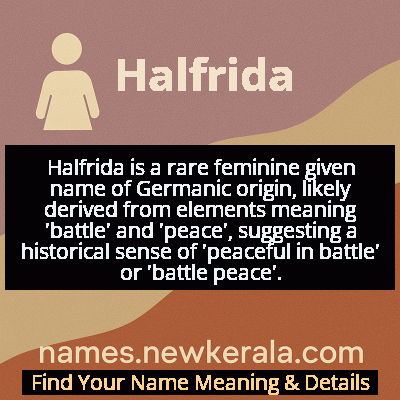 Halfrida Name Meaning and Origin