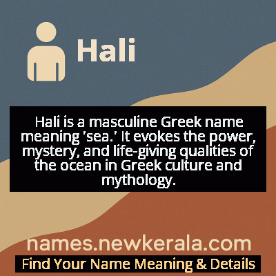 Hali Name Meaning and Origin