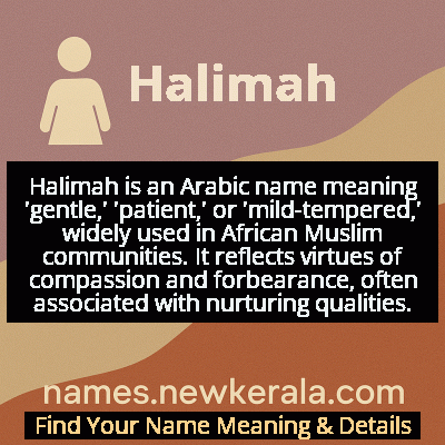 Halimah Name Meaning and Origin