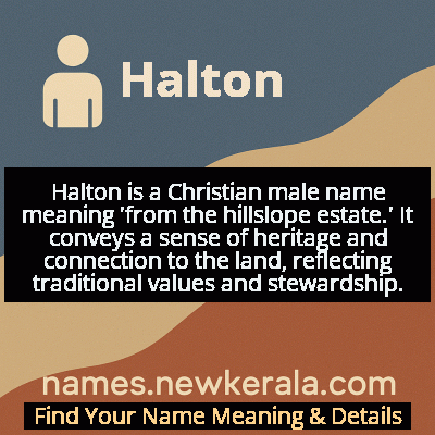 Halton Name Meaning and Origin