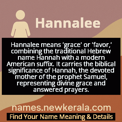 Hannalee Name Meaning and Origin
