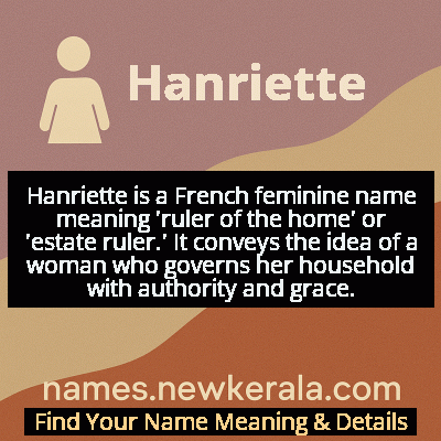Hanriette Name Meaning and Origin