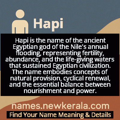 Hapi Name Meaning and Origin