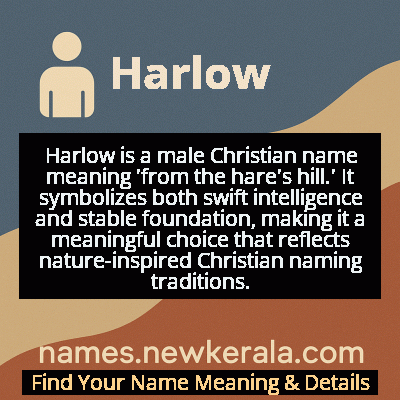 Harlow Name Meaning and Origin