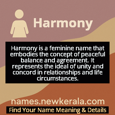 Harmony Name Meaning and Origin