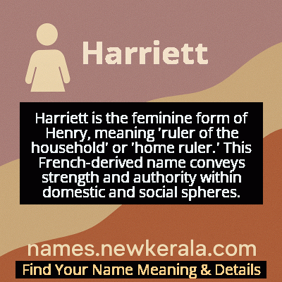 Harriett Name Meaning and Origin