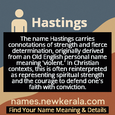 Hastings Name Meaning and Origin