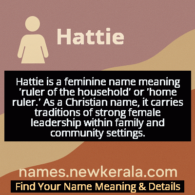 Hattie Name Meaning and Origin