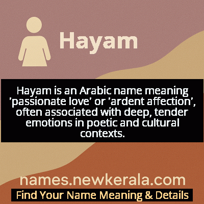Hayam Name Meaning and Origin