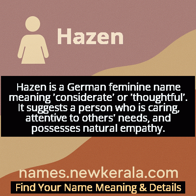 Hazen Name Meaning and Origin