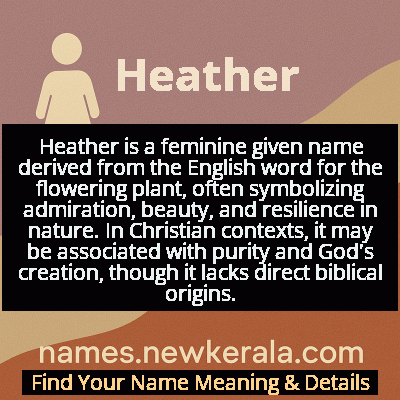 Heather Name Meaning and Origin