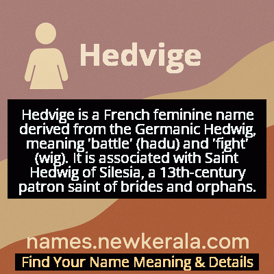Hedvige Name Meaning and Origin