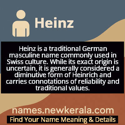Heinz Name Meaning and Origin