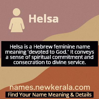 Helsa Name Meaning and Origin