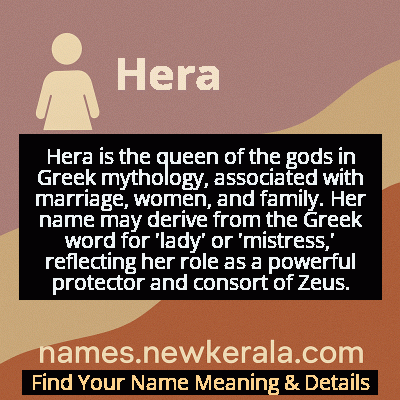 Hera Name Meaning and Origin