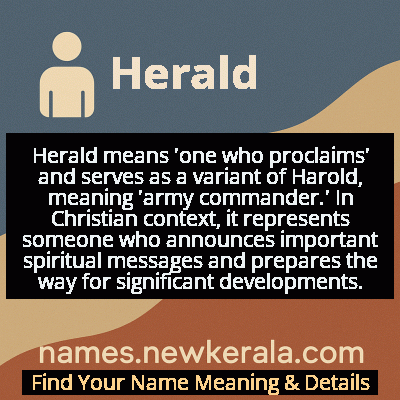 Herald Name Meaning and Origin