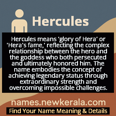 Hercules Name Meaning and Origin