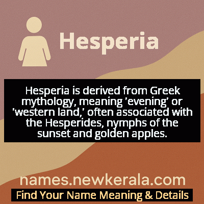 Hesperia Name Meaning and Origin