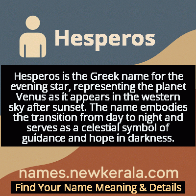 Hesperos Name Meaning and Origin