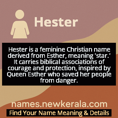 Hester Name Meaning and Origin