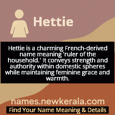 Hettie Name Meaning and Origin