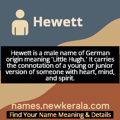 Hewett Name Meaning and Origin