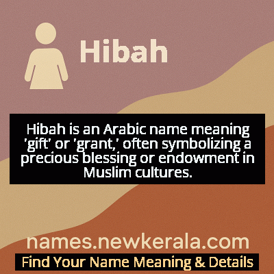Hibah Name Meaning and Origin