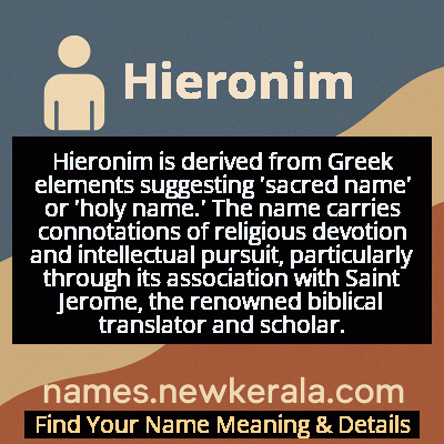 Hieronim Name Meaning and Origin