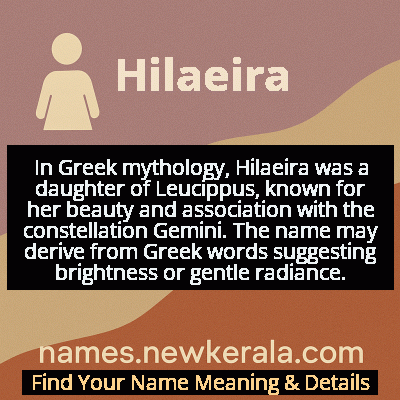 Hilaeira Name Meaning and Origin