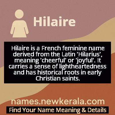 Hilaire Name Meaning and Origin