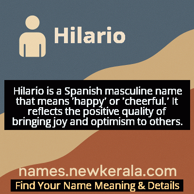Hilario Name Meaning and Origin