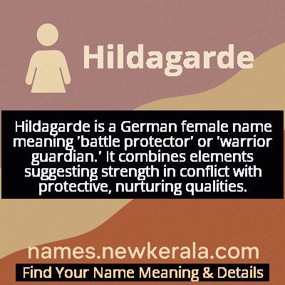 Hildagarde Name Meaning and Origin