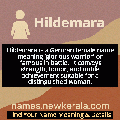 Hildemara Name Meaning and Origin