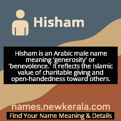 Hisham Name Meaning and Origin