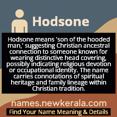 Hodsone Name Meaning and Origin