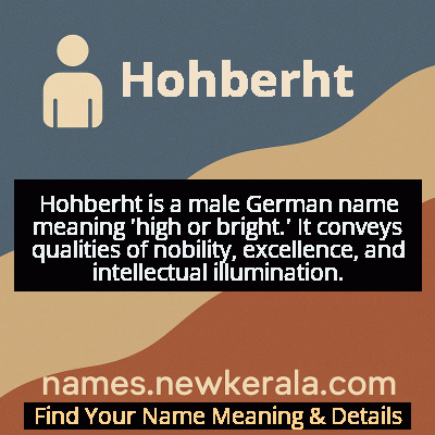 Hohberht Name Meaning and Origin