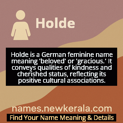 Holde Name Meaning and Origin