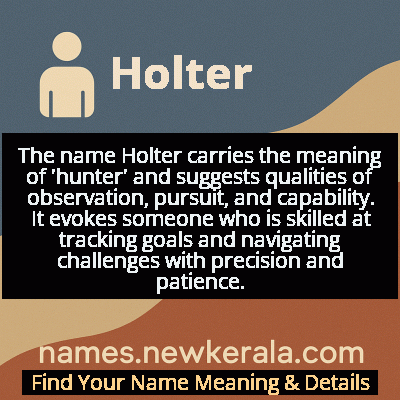 Holter Name Meaning and Origin