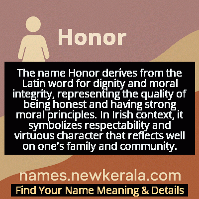 Honor Name Meaning and Origin