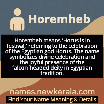 Horemheb Name Meaning and Origin