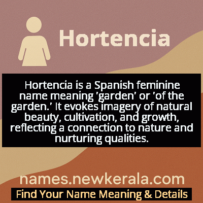 Hortencia Name Meaning and Origin