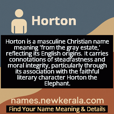 Horton Name Meaning and Origin