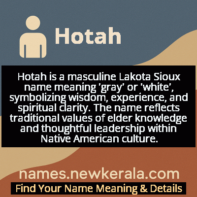 Hotah Name Meaning and Origin