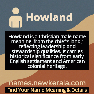 Howland Name Meaning and Origin