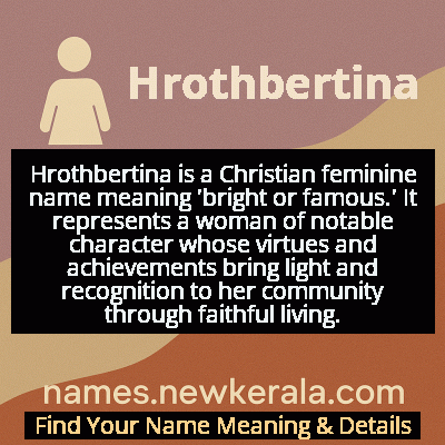 Hrothbertina Name Meaning and Origin