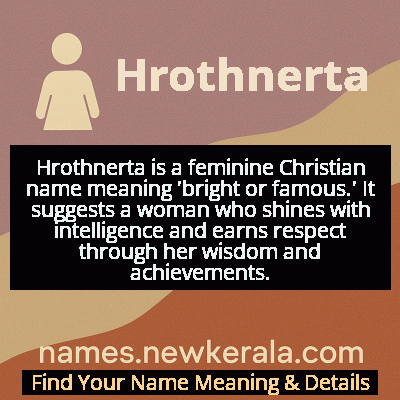 Hrothnerta Name Meaning and Origin