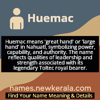 Huemac Name Meaning and Origin