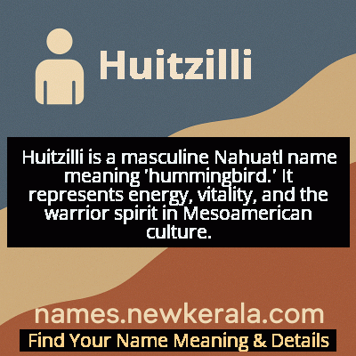 Huitzilli Name Meaning and Origin