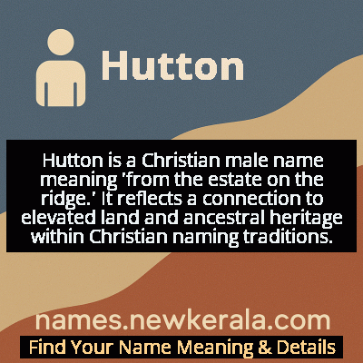 Hutton Name Meaning and Origin