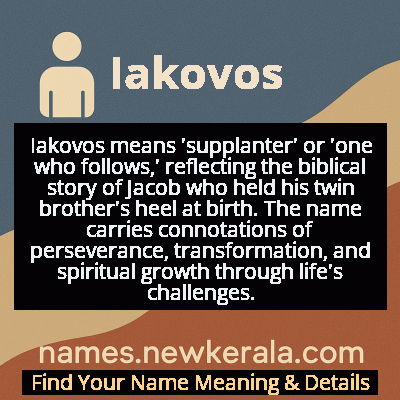 Iakovos Name Meaning and Origin
